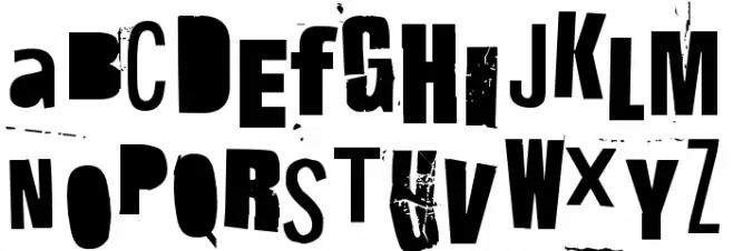 Hit me, punk! 12 Schriftart Groß