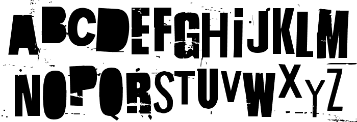Hit me, punk! 12 Font LOWERCASE