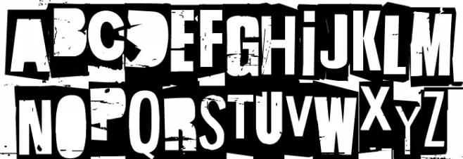 Hit me, punk! 13 Font LOWERCASE