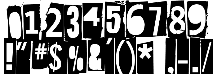 Hit me, punk! 14 Font OTHER CHARS