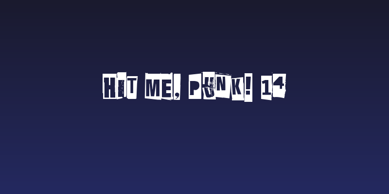 Hit me, punk! 14 Social Header