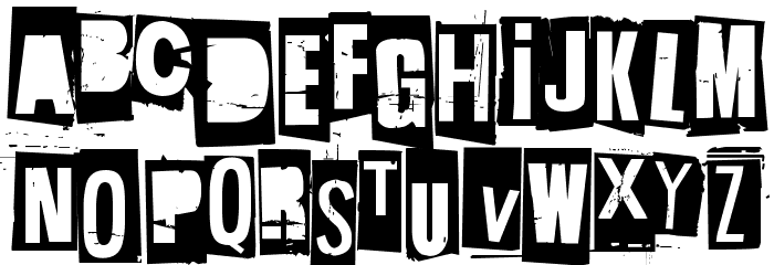 Hit me, punk! 14 Font LOWERCASE