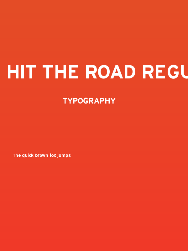 Hit the Road Regular Poster