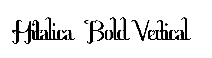 Hitalica  Bold Vertical  フリーフォントのダウンロード