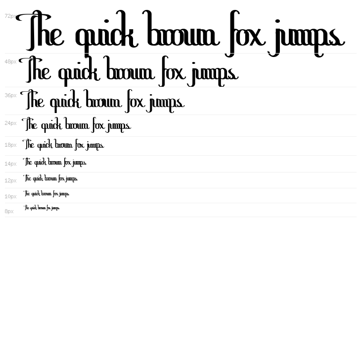 Hitalica  Bold Vertical Waterfall