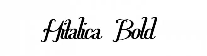 Hitalica  Bold 
