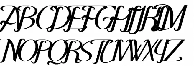 Hitalica Bold Schriftart Groß