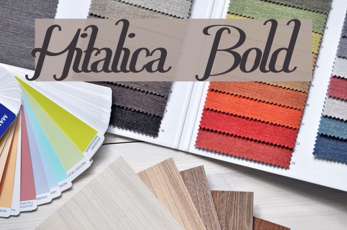 Hitalica Bold Font examples