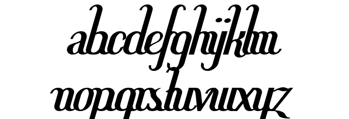Hitalica Bold Font LOWERCASE