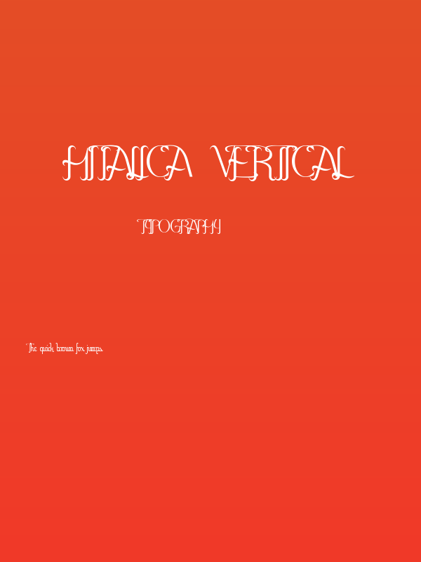 Hitalica  Vertical Poster