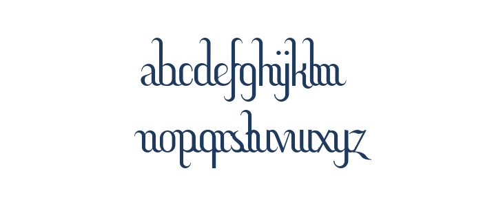 Hitalica  Vertical Lowercase