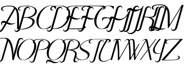 Hitalica Font UPPERCASE