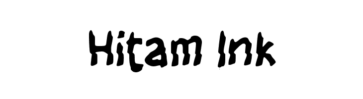 Hitam Ink  フリーフォントのダウンロード