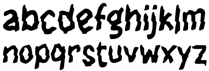 Hitam Ink Font LOWERCASE