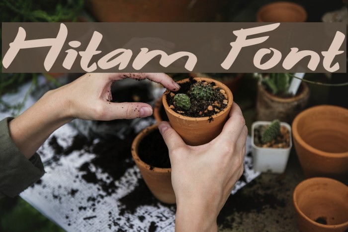 Hitam Font examples