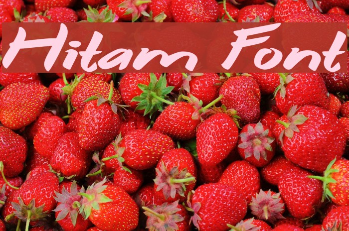 Hitam Font examples