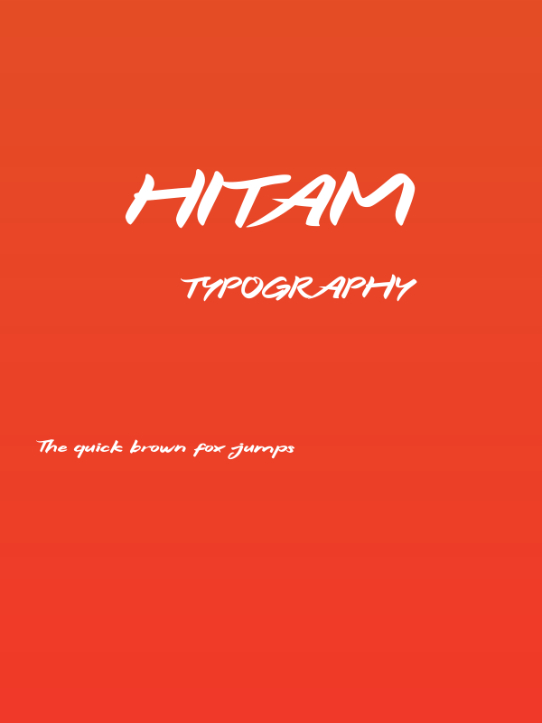 Hitam Poster