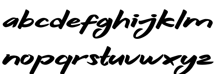 Hitam Font LOWERCASE
