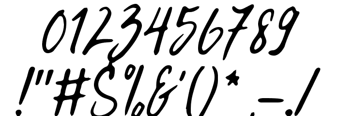 HitchHike Font OTHER CHARS