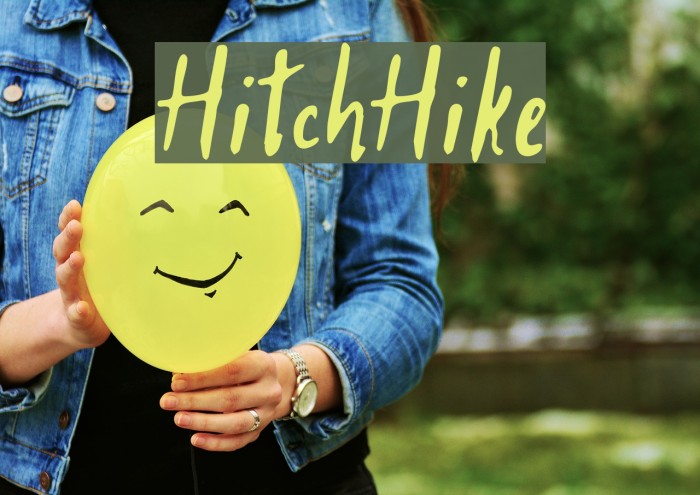 HitchHike Font examples