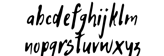HitchHike Font LOWERCASE