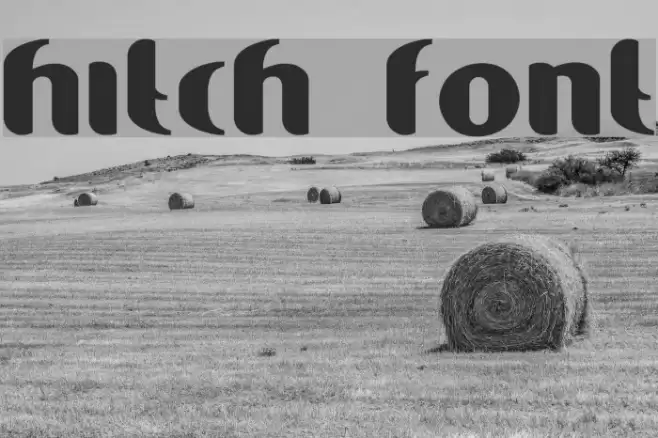 Hitch Font examples