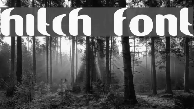 Hitch Font examples