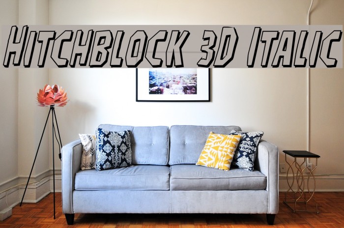 Hitchblock 3D Italic Example 1