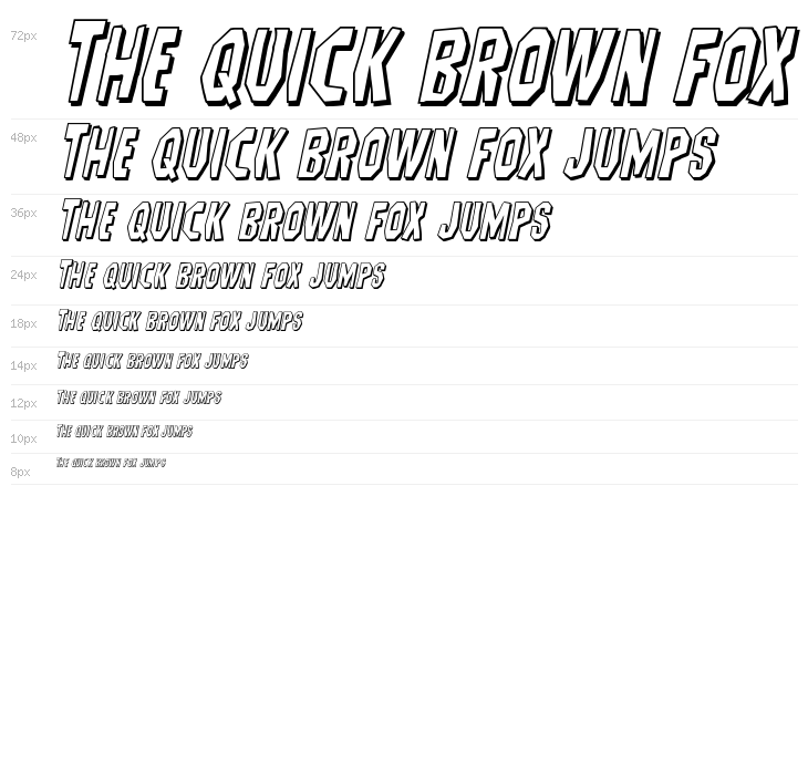 Hitchblock 3D Italic Waterfall