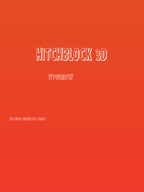 Hitchblock 3D Poster