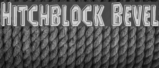 Hitchblock Bevel Font examples