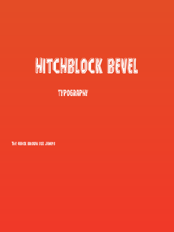 Hitchblock Bevel Poster