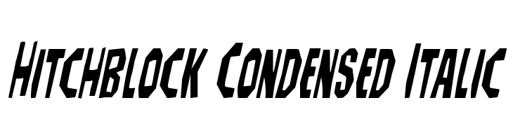 Hitchblock Condensed Italic  لخطوط تنزيل