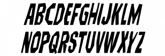 Hitchblock Condensed Italic 字体 小写