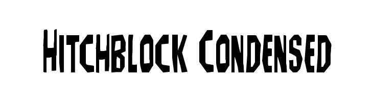 Hitchblock Condensed  Frei Schriftart Herunterladen