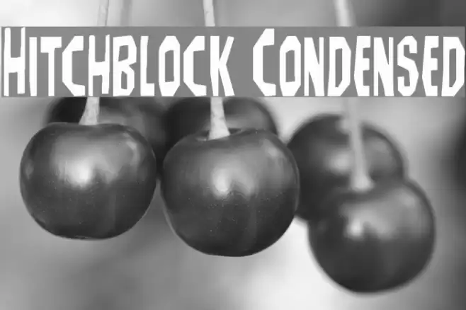 Hitchblock Condensed Font examples