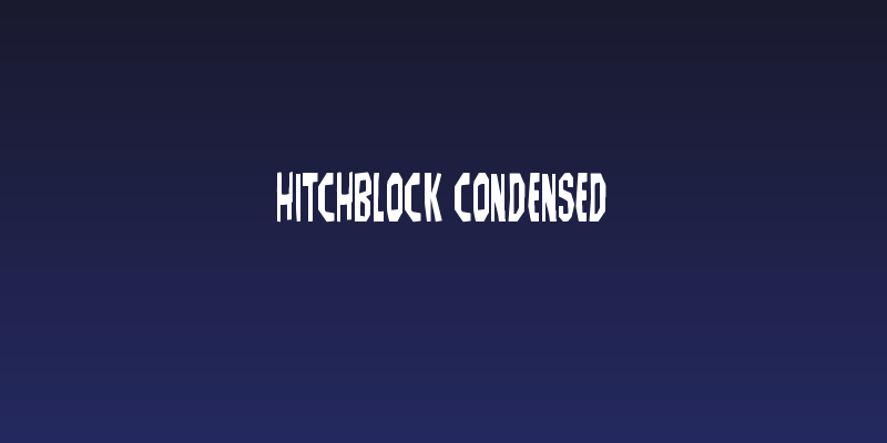 Hitchblock Condensed Social Header
