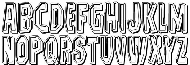Hitchblock Engraved Шрифта ВЕРХНИЙ