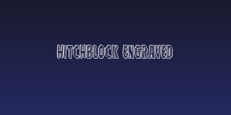 Hitchblock Engraved Social Header