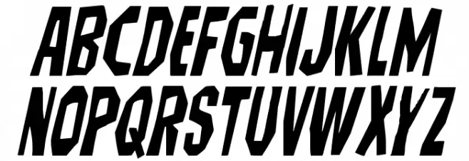 Hitchblock Italic Polices MAJUSCULES