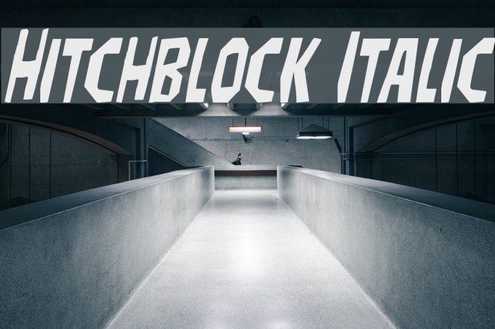 Hitchblock Italic Example 3