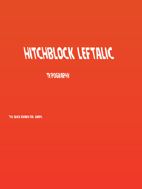 Hitchblock Leftalic Poster