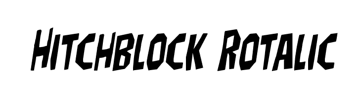 Hitchblock Rotalic Font