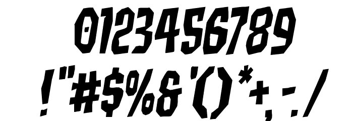 Hitchblock Rotalic Font OTHER CHARS