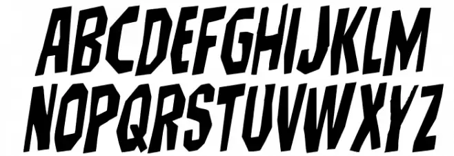 Hitchblock Rotalic Schriftart Groß