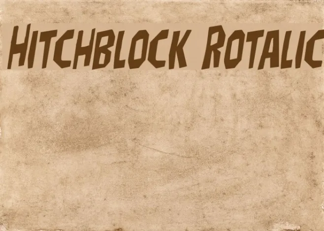 Hitchblock Rotalic Example 2