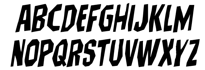Hitchblock Rotalic Font LOWERCASE