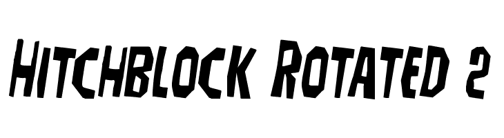 Hitchblock Rotated 2  Frei Schriftart Herunterladen