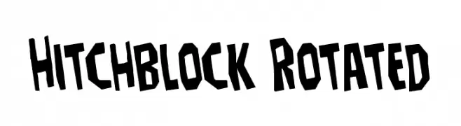 Hitchblock Rotated  baixar fontes gratis