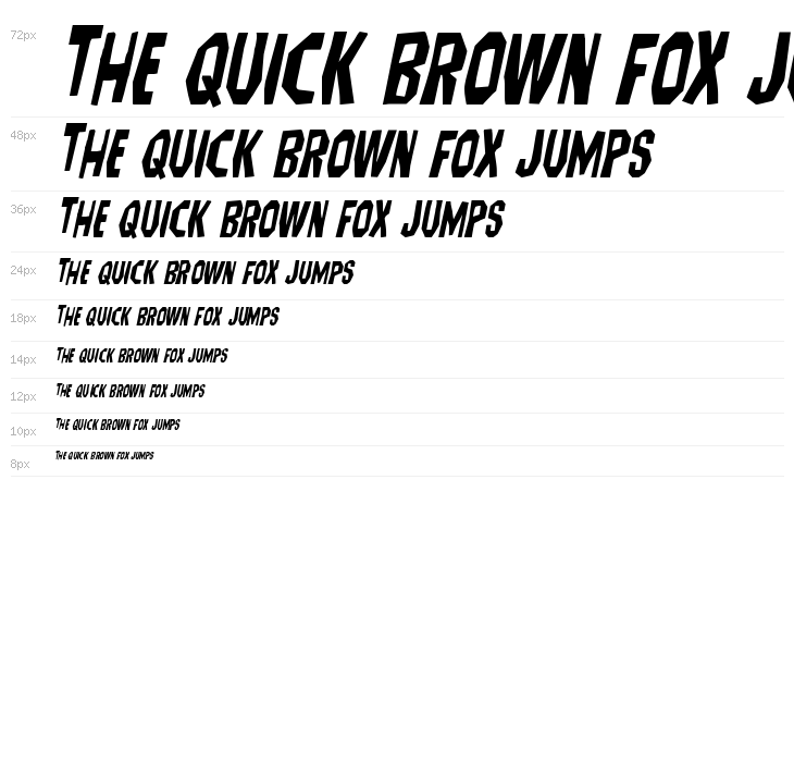 Hitchblock Staggered Italic Waterfall